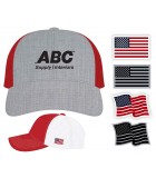 Richardson Snapback Trucker Cap "with" USA Flag LW112F Richardson Snapback Trucker Cap "with" USA Flag LW112F