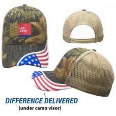 Stocked Trucker Mesh USA Camo Cap - OLWUSACAMO2