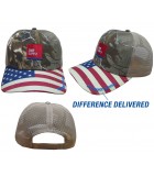 Stocked Trucker Mesh USA Camo Cap - OLWUSACAMO