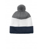 Port Authority Cozy Striped Pom Beanie LWC979 Port Authority Cozy Striped Pom Beanie LWC979