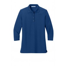 Ladies Silk Touch 3/4 Sleeve Polo L562
