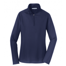 Ladies Pinpoint 1/2 Zip L806