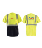 Moisture Wicking Birdseye, Hi-Viz Pocket T-Shirt (front, black bottom) LWHIVZBB Moisture Wicking Birdseye, Hi-Viz Pocket T-Shirt (front, black bottom) LWHIVZBB