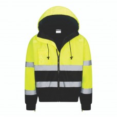 Wind & Water Proof, Insulated, Hiviz Rain Bomber Jacket  LWHVZJKT - Tall
