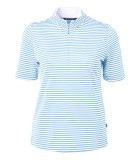 Cutter & Buck Ladies Virtue Pique Stripe Half Zip LWLCK00157 Cutter & Buck Ladies Virtue Pique Stripe Half Zip LWLCK00157