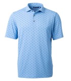 Cutter & Buck Men's Virtue Epic Pique Tile Print Polo LWMCK01170 Cutter & Buck Men's Virtue Epic Pique Tile Print Polo LWMCK01170