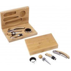 4 Piece Bamboo Wine Gift Set LW1033-80