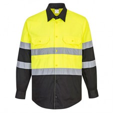 Hi-Vis Contrast Long Sleeve Shirt LWE066 Hi-Vis Contrast Long Sleeve Shirt LWE066
