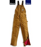 Carhartt Quilt Lined Zip-To-Thigh Bib Overalls LW106672 Carhartt Quilt Lined Zip-To-Thigh Bib Overalls LW106672